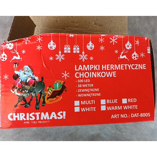 Lampki Hermatyczke Choinkowe