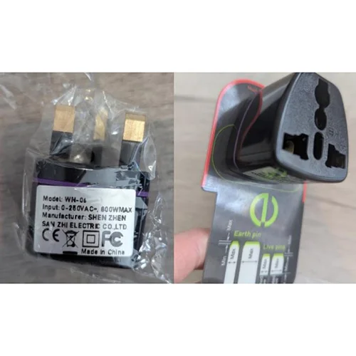 Shen Zhen San Zhi Electric Company Limited — Black Travel Adaptor