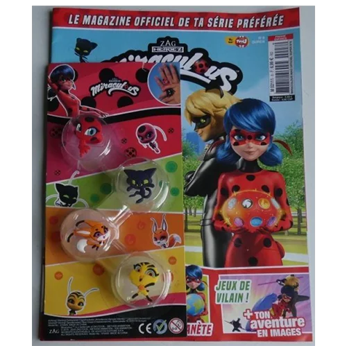Blue ocean entertainment AG — Magazine Officiel super Miraculous n°8 avec 4 bagues Miraculous