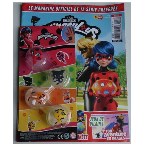 Blue ocean entertainment AG — Magazine Officiel super Miraculous n°8 avec 4 bagues Miraculous