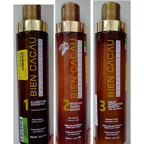 BIEN CACAU — 1 Clarifying Shampoo, 2 Brazilian Thermo Keratin, 3 Mask Hydration Keratin