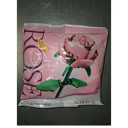 Konstruktors rozā roze