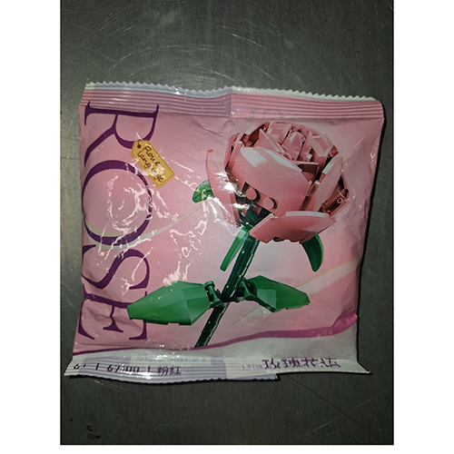 Konstruktors rozā roze