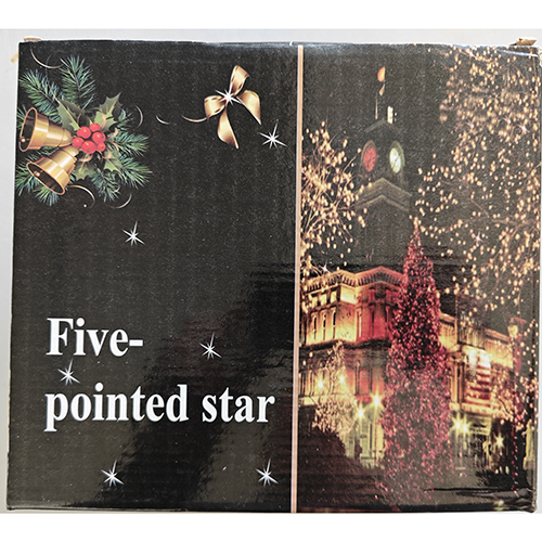 Five pointed star — Lighting chain