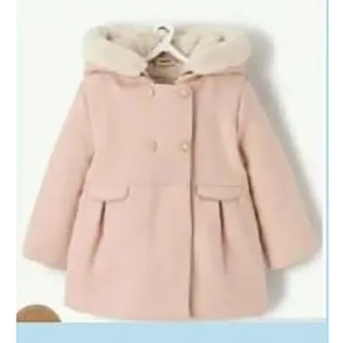 Mes petits cailloux — MANTEAU AVEC CAPUCHE FAUSSE FOURRURE 6/ 36M