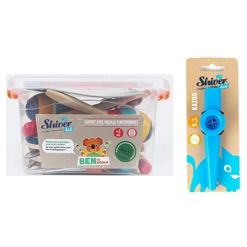 SHIVER kids — Coffret éveil musical 9 instruments BEN LE KOALA