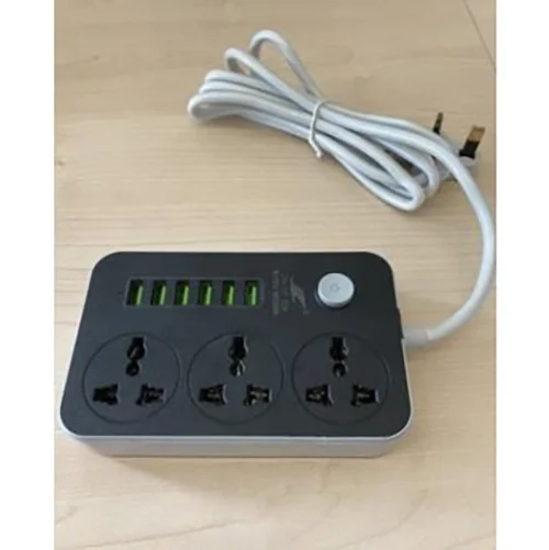 Jia Le Xin — Hub with 3 sockets and 6 USB ports