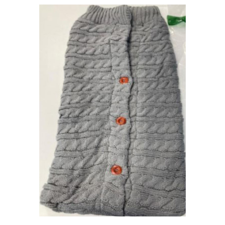 Red Zipped Baby Sleeping Bag with Bird Pattern