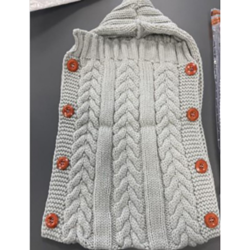 Knitted Wool Sleeping Bag with Hood