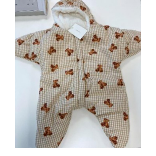 Starfish Teddy Bear Print Newborn Hooded Sleeping Bag