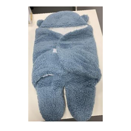 Blue Hooded Sleeping Wrap
