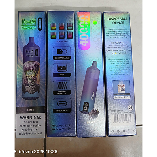 RENdM — TORNADO 40 000 PUFFS nicotine 5%