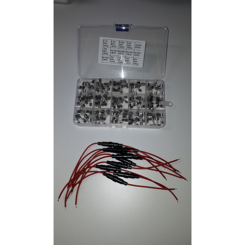 Easyhomie — 150 Pieces 15 Values 5 x 20 mm Glass Fuse with 10 Pieces 22 AWG Fuse Holder Inline Screw Type