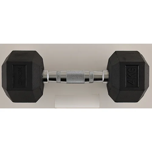 Dinox — Nature Rubber Hex Dumbbell 4 kg
