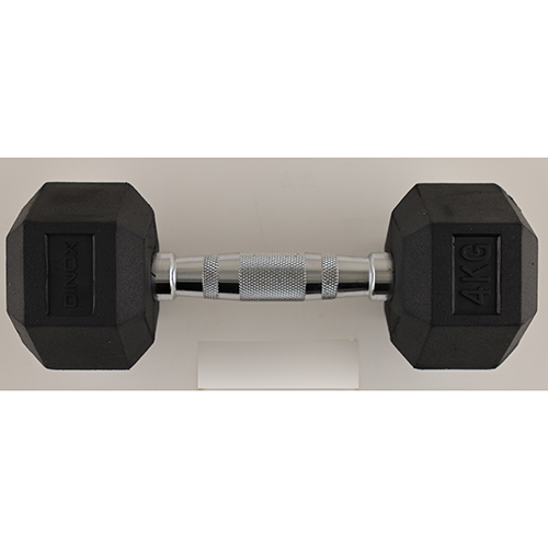 Dinox — Nature Rubber Hex Dumbbell 4 kg