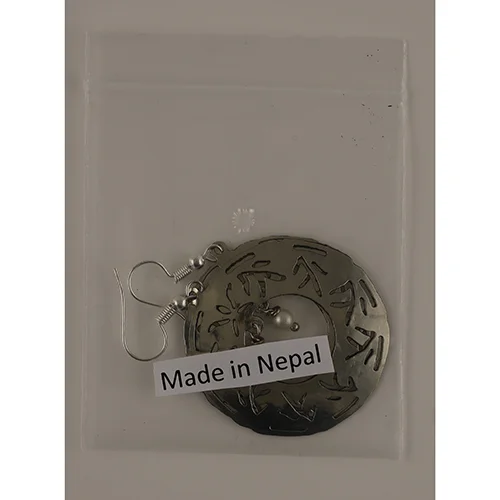 White Metal Sundai Earring