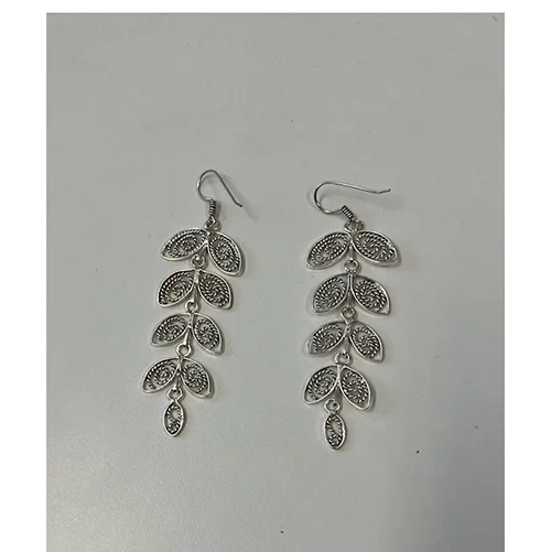 White Metal Keti Earring