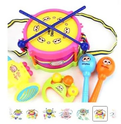 Trompent à tambour pour enfants, kit de musique PerSCH, jouets d'apprentissage précoce