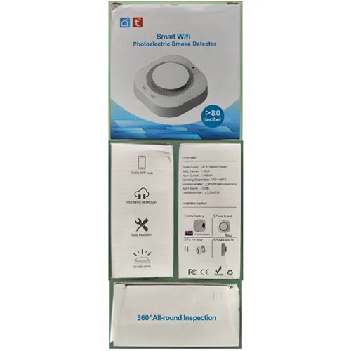Smart Wifi Photoelectric Smoke Detector