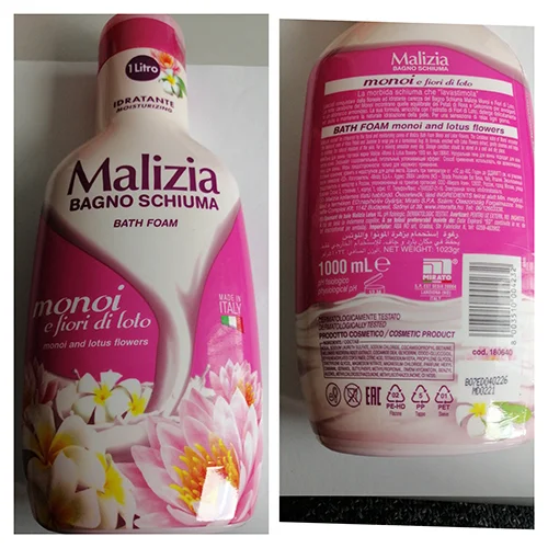 Malizia — Malizia bagnoschiuma Monoi e fiori di loto