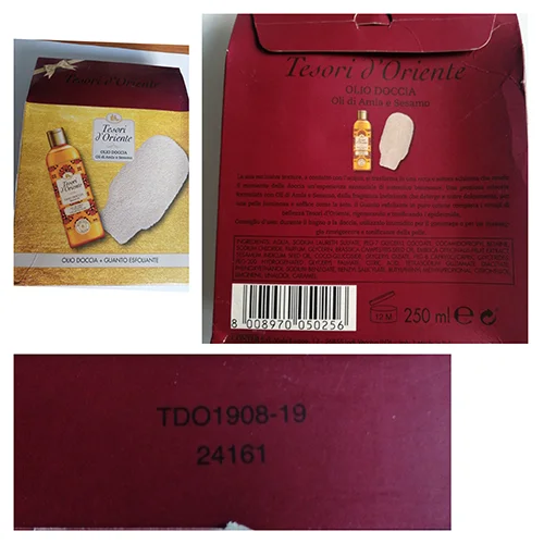 Tesori d'Oriente — OLIO DOCCIA