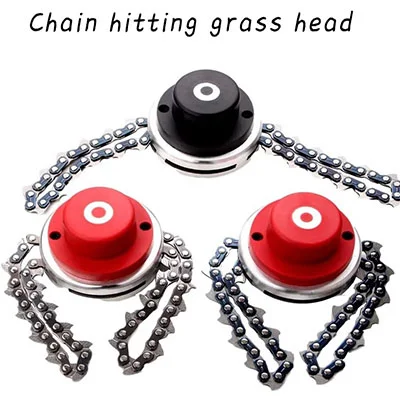Chain hitting grass head