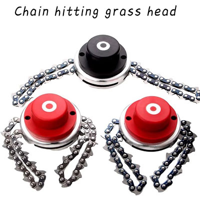 Chain hitting grass head
