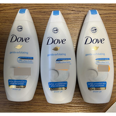 Dove — gentle exfoliating