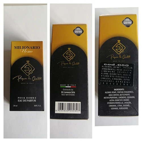 PARFUME DE QUALITE — MILIONARIO UOMO