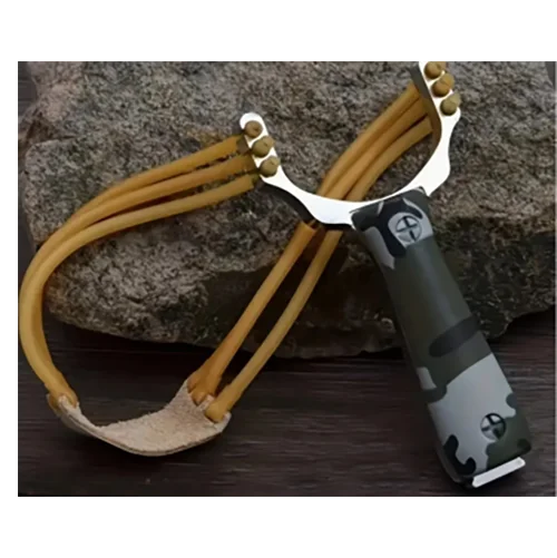 Professional Camouflage Handle Slingshot, Outdoor Training Slingshot for Practice