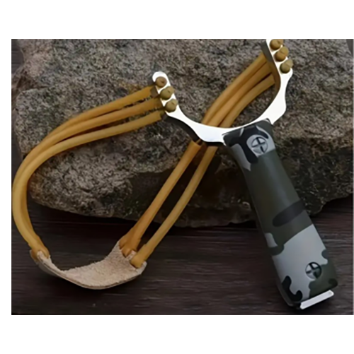 Professional Camouflage Handle Slingshot, Outdoor Training Slingshot for Practice