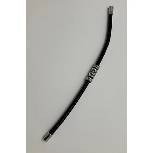 Handfaste — Leather bracelet, Bjarka rune
