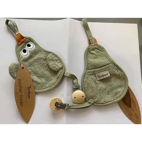 Timboo — PACIFIER HOLDER DUCK WHISPER GREEN