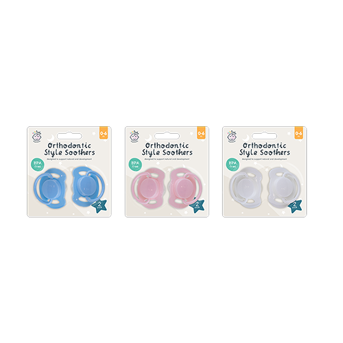123 Baby Essentials — Orthodontic Style Soothers 2 Pack