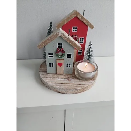 All I Want For Christmas — House Scene With Tealight Holder