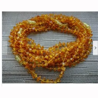 Ambre baltique véritable colliers bébé, 33 cm. Miel