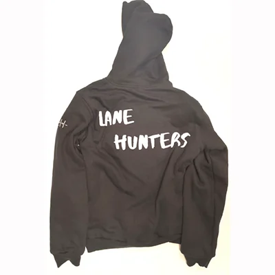 Lanehunters Ltd — Armored Black Hoodie with Kevlar and Level 2 Padding Set (Back/Shoulder/Elbow)