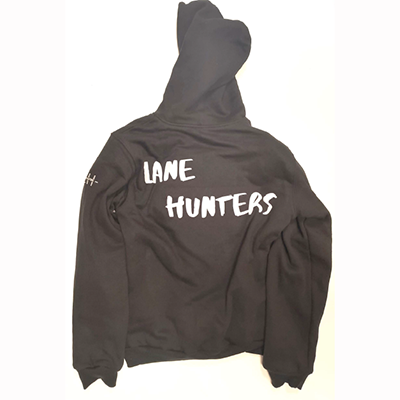 Lanehunters Ltd — Armored Black Hoodie with Kevlar and Level 2 Padding Set (Back/Shoulder/Elbow)