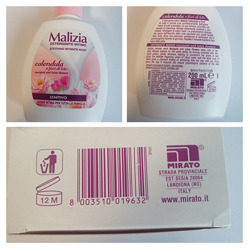 Malizia — detergente intimo
