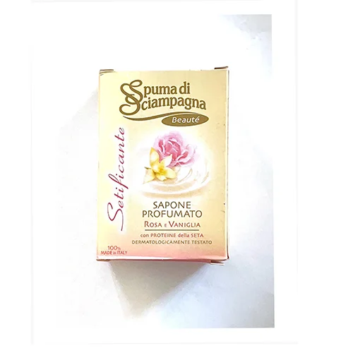SPUMA DI SCIAMPAGNA — Sapone solido profumato rosa e vaniglia