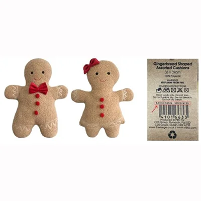 Gingerbread Assorted Shaped Cushion