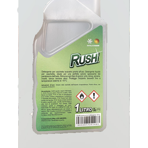Rush — RUSH LAVAVETRI – Liquido parabrezza multi-stagione