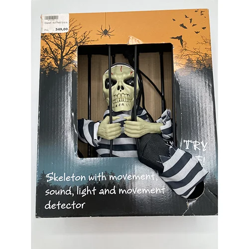 Skeleton with movement, sound, light and movement detector