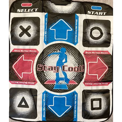 OSTENT USB Non-Slip Dance Mat Dancing Pad Step Foot Blanket for PC Laptop Video Game Family Game