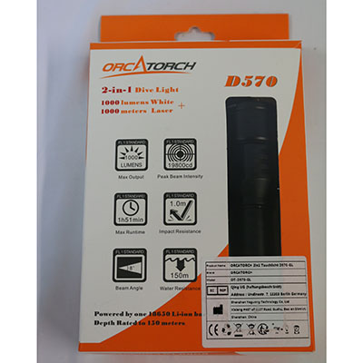 OrcaTorch — 2-in-1 Dive Light