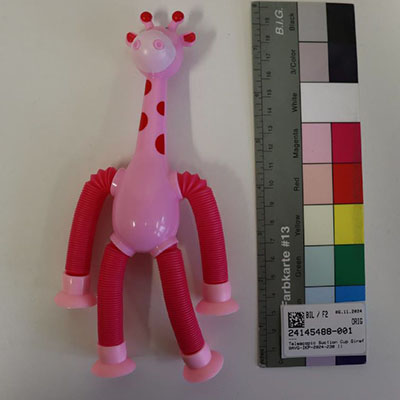 Telescopic Suction Cup Giraffe Toy