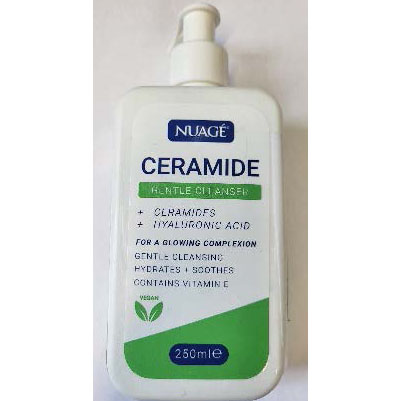 Nuagé — Ceramide Gentle Cleanser + ceramides + hyaluronic acid