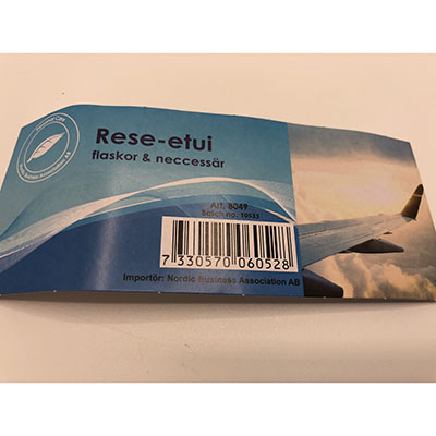 Rese-etui - flaskor & neccessär