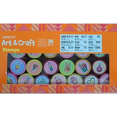 Pepco — Art & Craft Stamps 26 pcs.