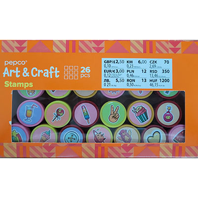 Pepco — Art & Craft Stamps 26 pcs.